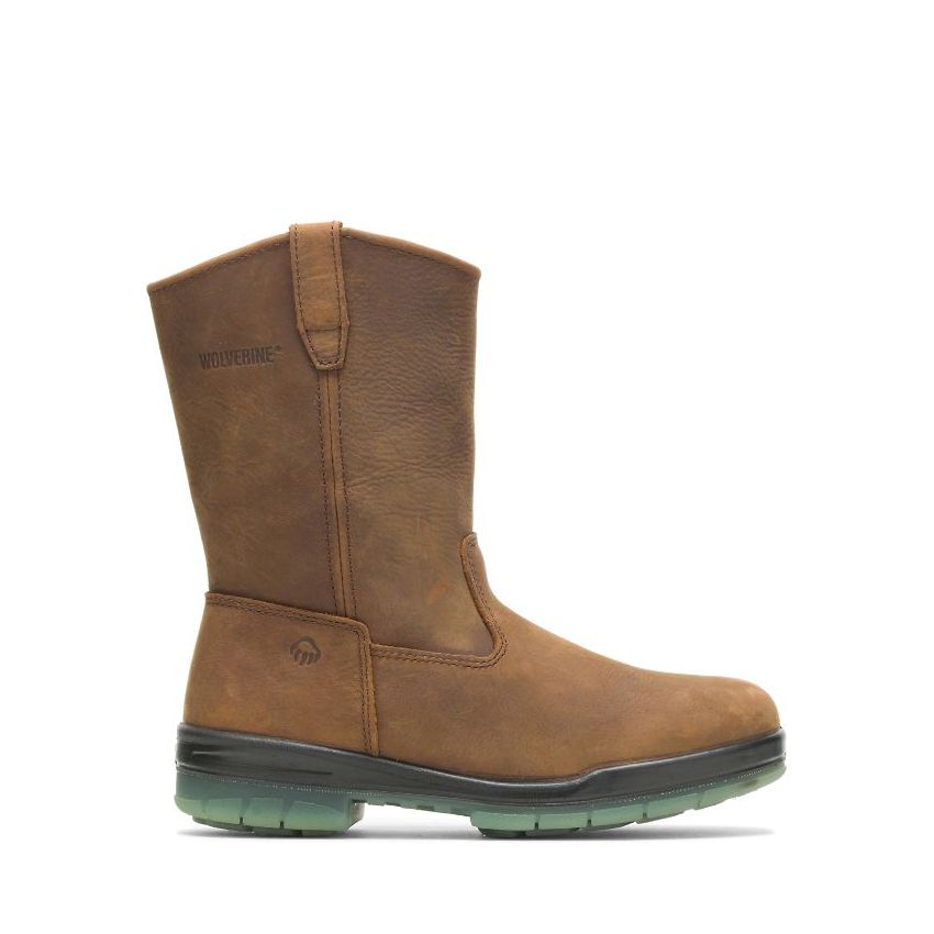 SPECIAL OFFER | WOLVERINE MEN'S DURASHOCKS INSULATED WATERPROOF WELLINGTON-Stone