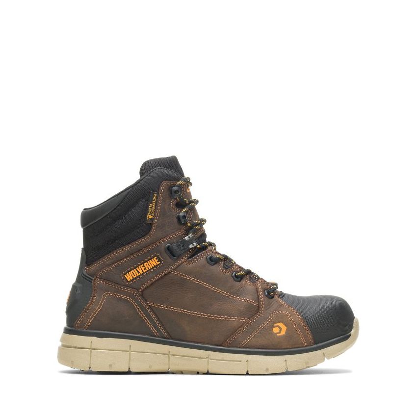 SPECIAL OFFER | WOLVERINE MEN'S RIGGER EPX CARBONMAX SAFETY TOE 6" BOOT-Summer Brown