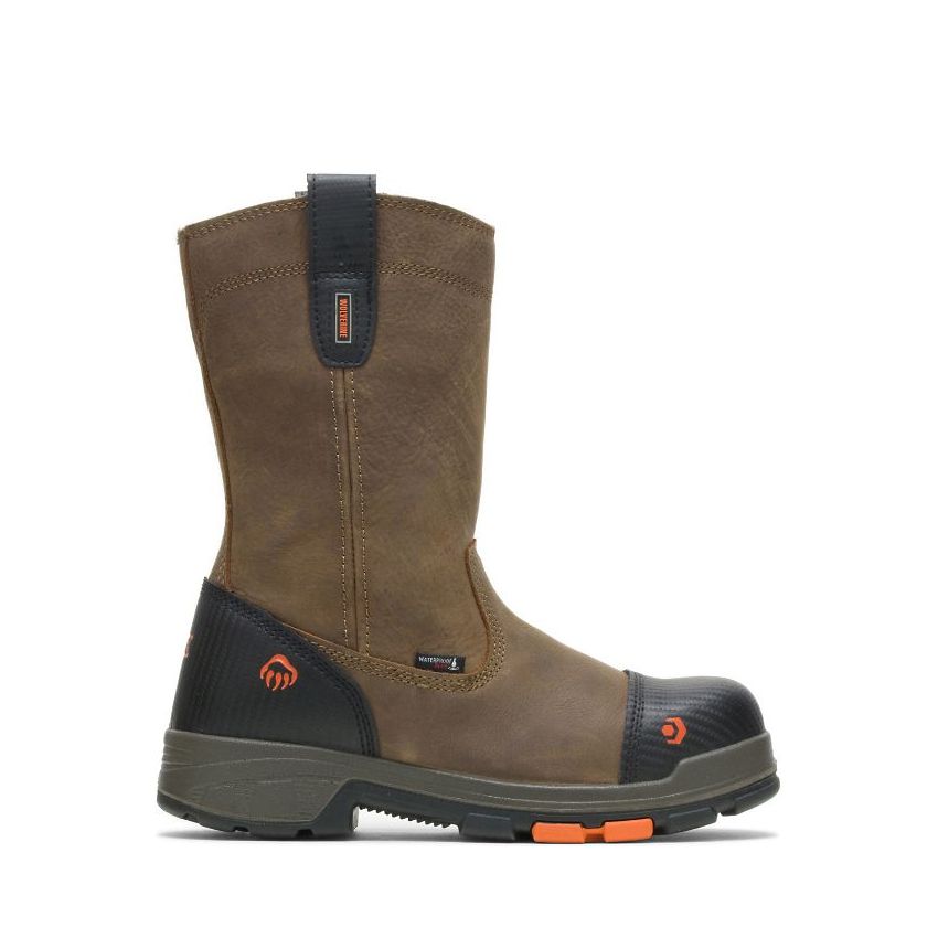 SPECIAL OFFER | WOLVERINE MEN'S BLADE LX WATERPROOF CARBONMAX 10" WELLINGTON-Brown