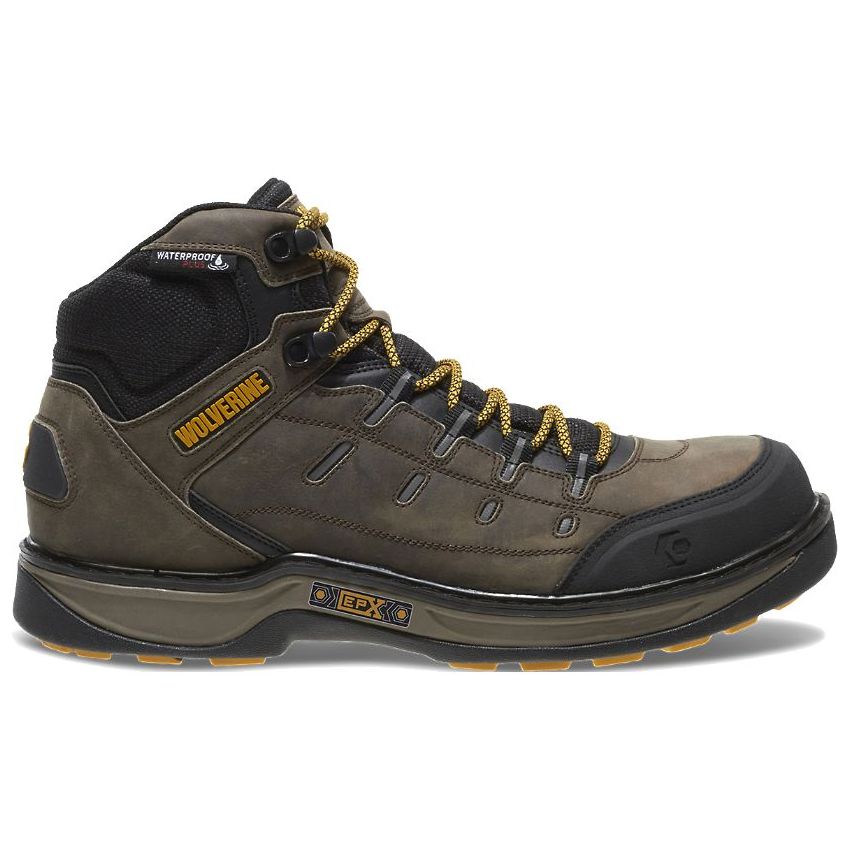SPECIAL OFFER | WOLVERINE MEN'S EDGE LX EPX WATERPROOF CARBONMAX WORK BOOT-Taupe/Yellow