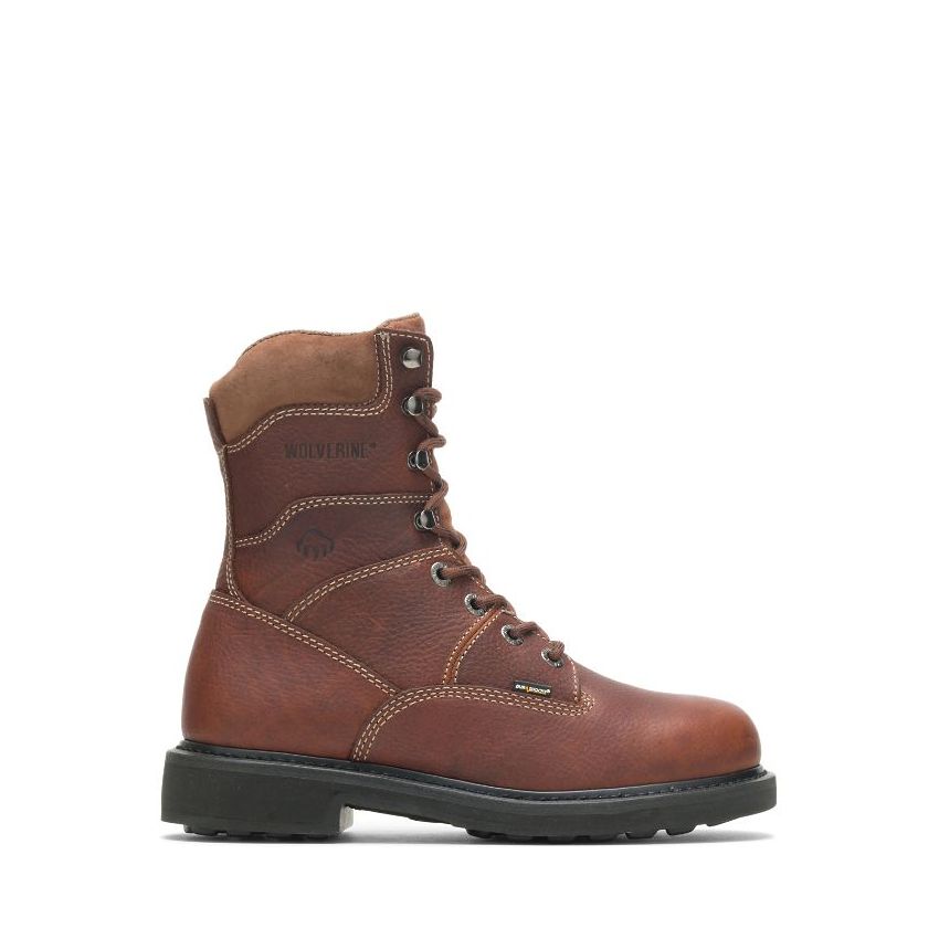 SPECIAL OFFER | WOLVERINE MEN'S TREMOR DURASHOCKS 8" WORK BOOT- Brown
