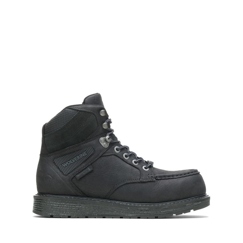 SPECIAL OFFER | WOLVERINE MEN'S HELLCAT ULTRASPRING MOC TOE WEDGE 6" WORK BOOT-Black