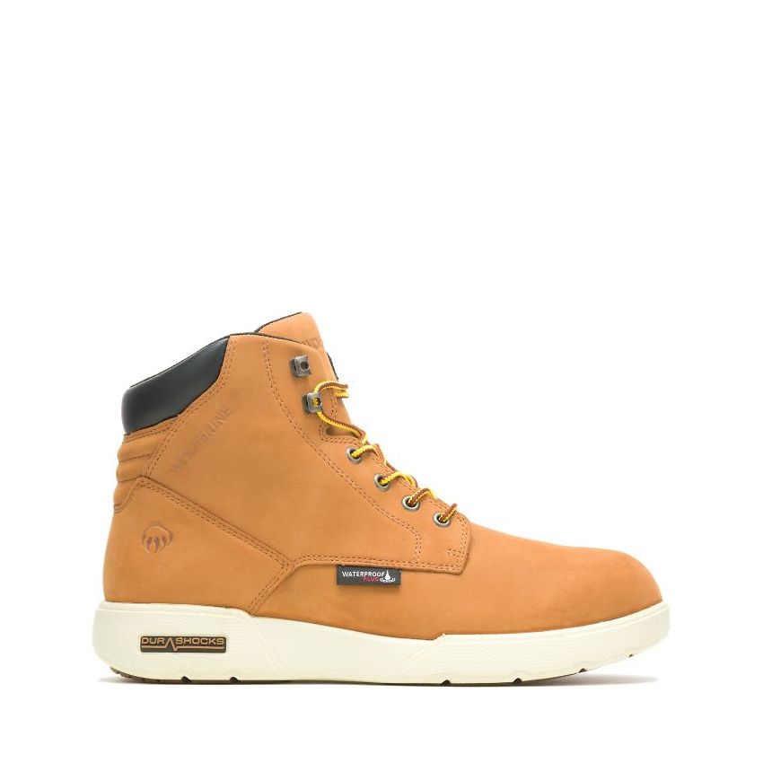 SPECIAL OFFER | WOLVERINE MEN'S KICKSTART DURASHOCKS WATERPROOF 6" BOOT-Wheat