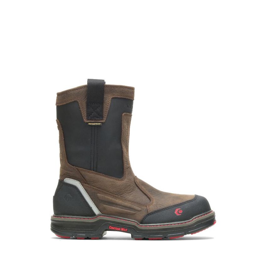 SPECIAL OFFER | WOLVERINE MEN'S OVERMAN WATERPROOF CARBONMAX WELLINGTON-Brown/Black