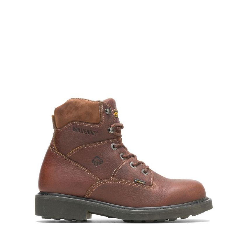SPECIAL OFFER | WOLVERINE MEN'S TREMOR DURASHOCKS 6" WORK BOOT-Brown