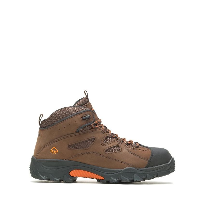 SPECIAL OFFER | WOLVERINE MEN'S HUDSON STEEL-TOE WORK BOOT-Dark Brown/Black