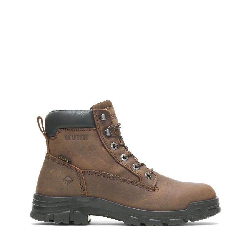 SPECIAL OFFER | WOLVERINE MEN'S CHAINHAND STEEL-TOE WATERPROOF 6" BOOT-Brown