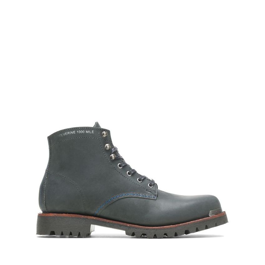 SPECIAL OFFER | WOLVERINE MEN'S METALLICA SCHOLARS COLLECTION 1000 MILE PLAIN-TOE RUGGED BOOT-Black