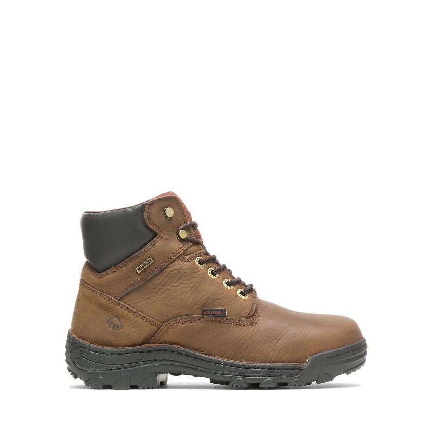 SPECIAL OFFER | WOLVERINE MEN'S DURBIN WATERPROOF 6" WORK BOOT-Brown