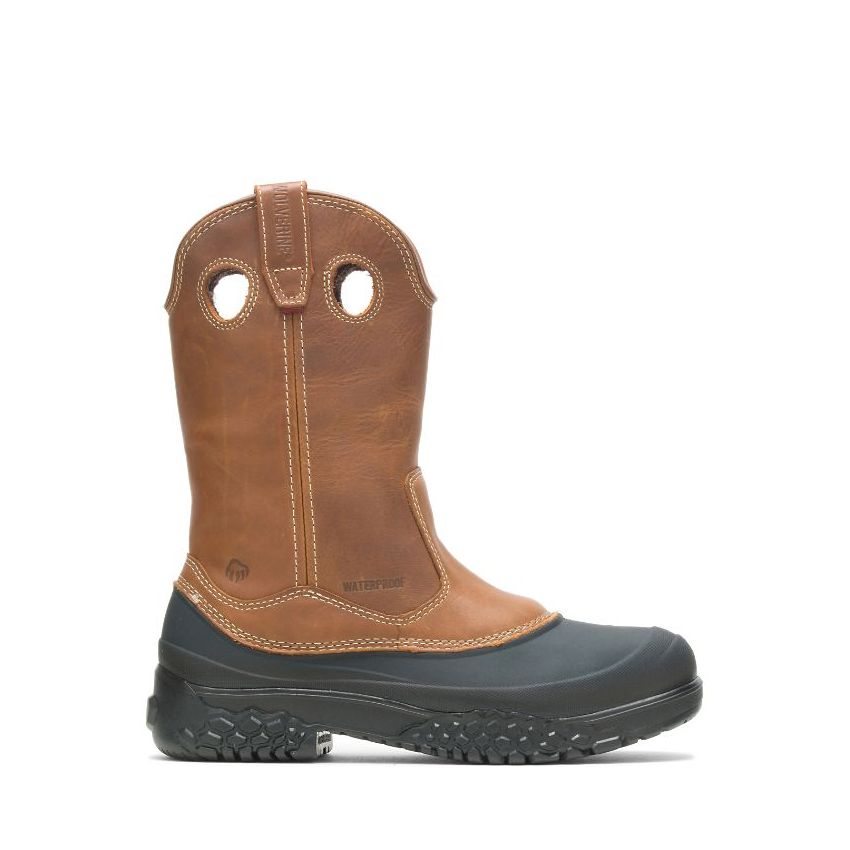 SPECIAL OFFER | WOLVERINE MEN'S SWAMPMONSTER WATERPROOF STEEL-TOE WELLINGTON WORK BOOT-Tan