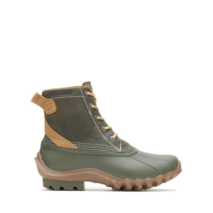 SPECIAL OFFER | WOLVERINE MEN'S TORRENT WATERPROOF DUCK BOOT-Olive Chukka