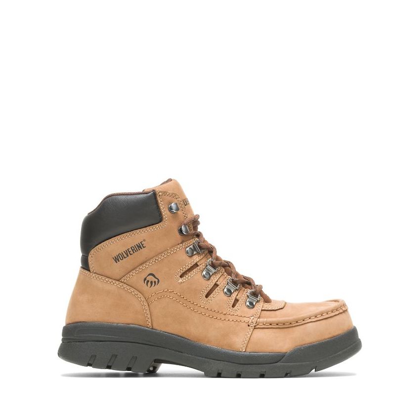 SPECIAL OFFER | WOLVERINE MEN'S POTOMAC ENGLISH MOC STEEL-TOE 6" WORK BOOT-Brown