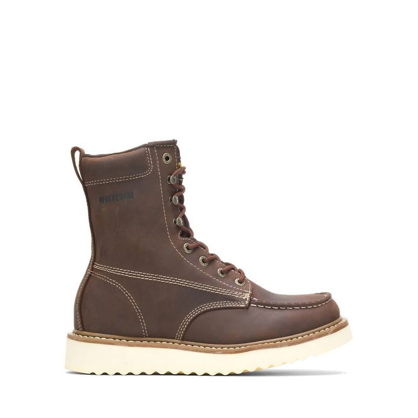 SPECIAL OFFER | WOLVERINE MEN'S LOADER 8" STEEL-TOE WEDGE BOOT-Brown
