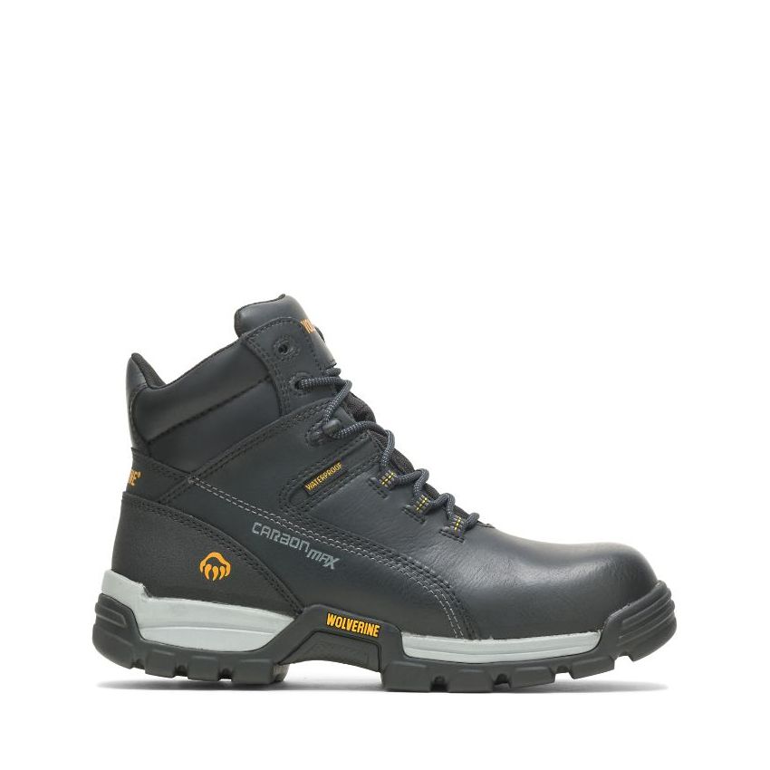 SPECIAL OFFER | WOLVERINE MEN'S TARMAC WATERPROOF REFLECTIVE COMPOSITE-TOE 6" WORK BOOT-Black