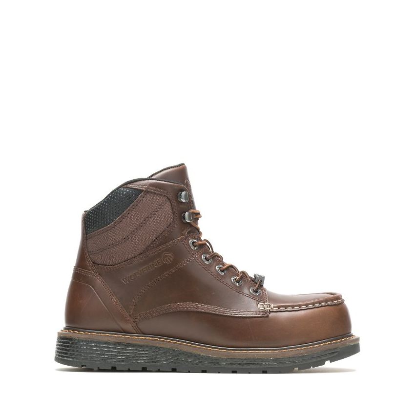 SPECIAL OFFER | WOLVERINE MEN'S HELLCAT ULTRASPRING MOC TOE WEDGE 6" CARBONMAX WORK BOOT-Monks Robe