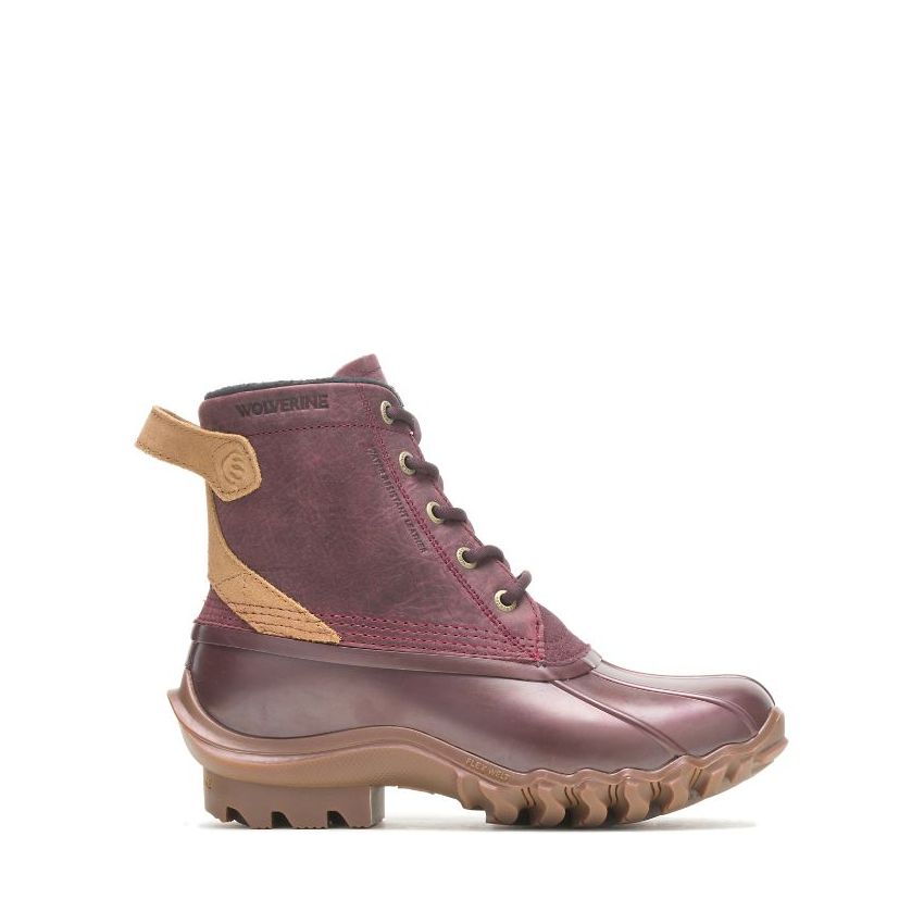SPECIAL OFFER | WOLVERINE WOMEN'S TORRENT WATERPROOF DUCK BOOT-Burgundy Oxblood