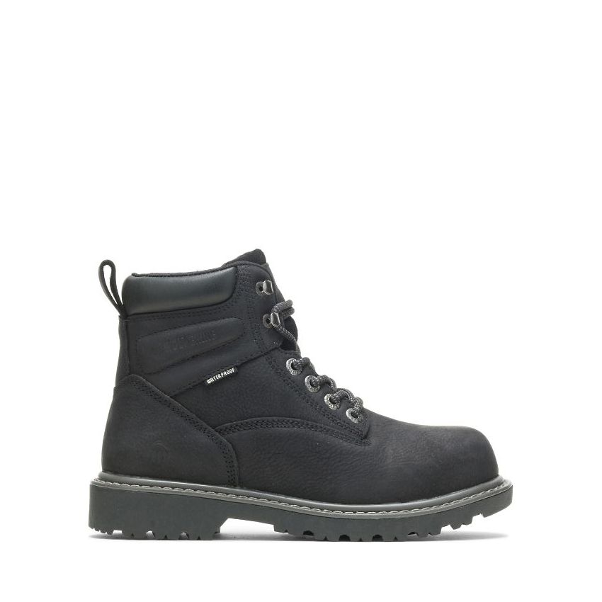SPECIAL OFFER | WOLVERINE WOMEN'S FLOORHAND 6" STEEL TOE BOOT-Black