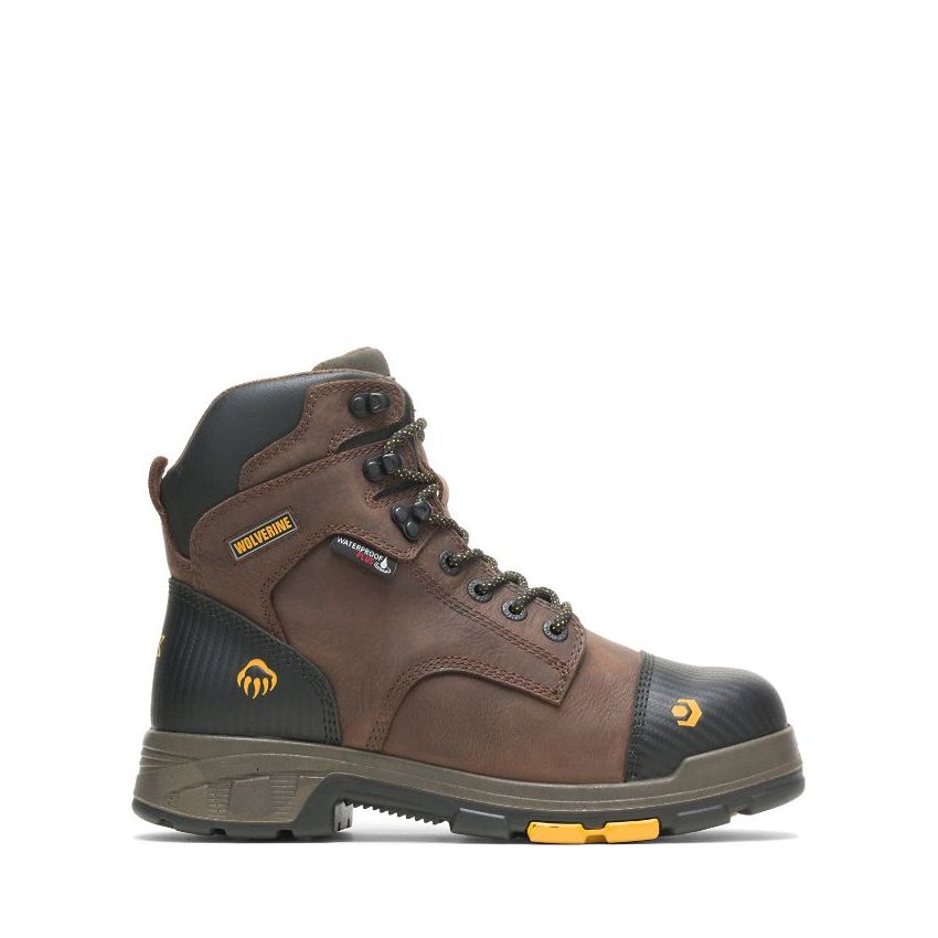 SPECIAL OFFER | WOLVERINE MEN'S BLADE LX WATERPROOF MET-GUARD CARBONMAX 6" BOOT-Brown
