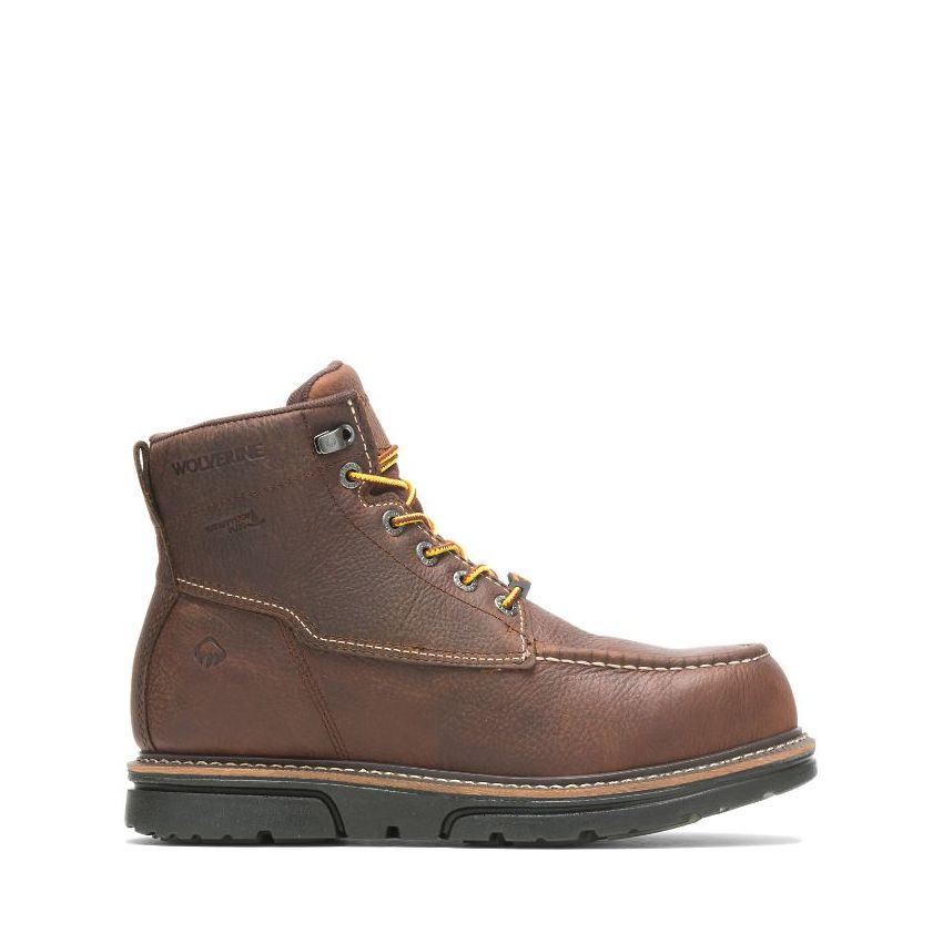 SPECIAL OFFER | WOLVERINE MEN'S I-90 DURASHOCKS MOC-TOE 6" WORK BOOT-Brown