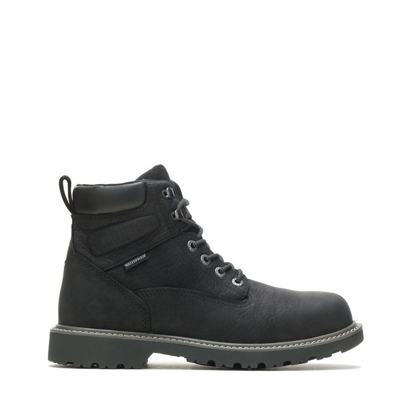 SPECIAL OFFER | WOLVERINE MEN'S FLOORHAND WATERPROOF 6" WORK BOOT-Black